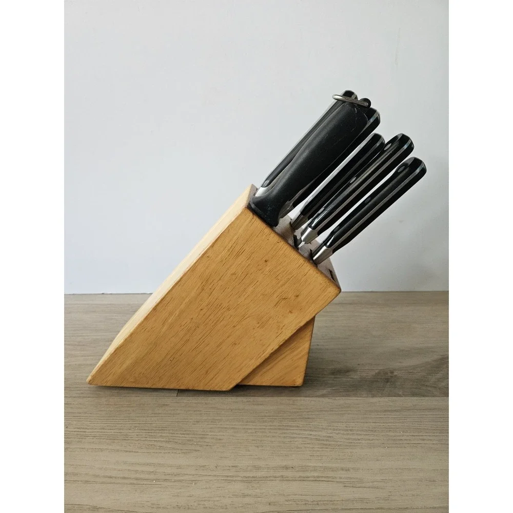 Henckels International Knife Block Set Stainless Steel Kitchen Cutlery + Extras